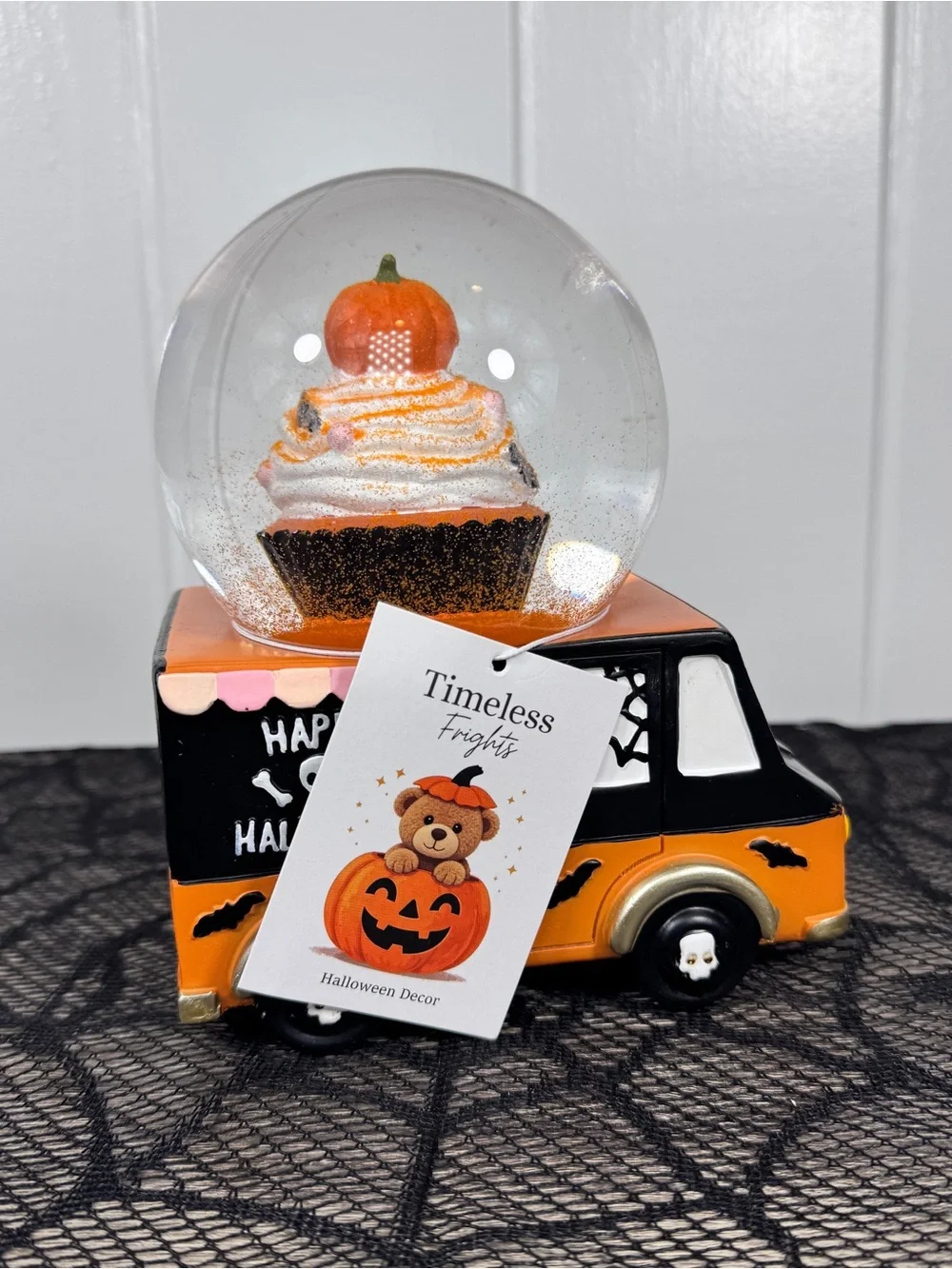 NEW Summerween Timeless Frights Ice Cream Truck Halloween Snow Globe